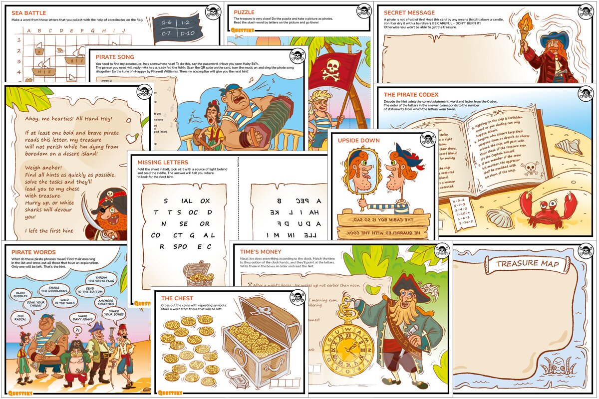 пиратский квест на английском языке от Квестикса