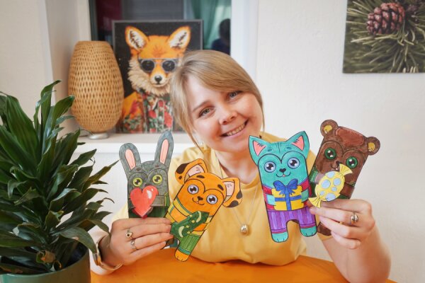 Открытки-зверята